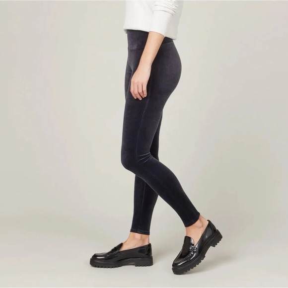 Spanx Velvet  Leggings Navy - Picture 2 of 10